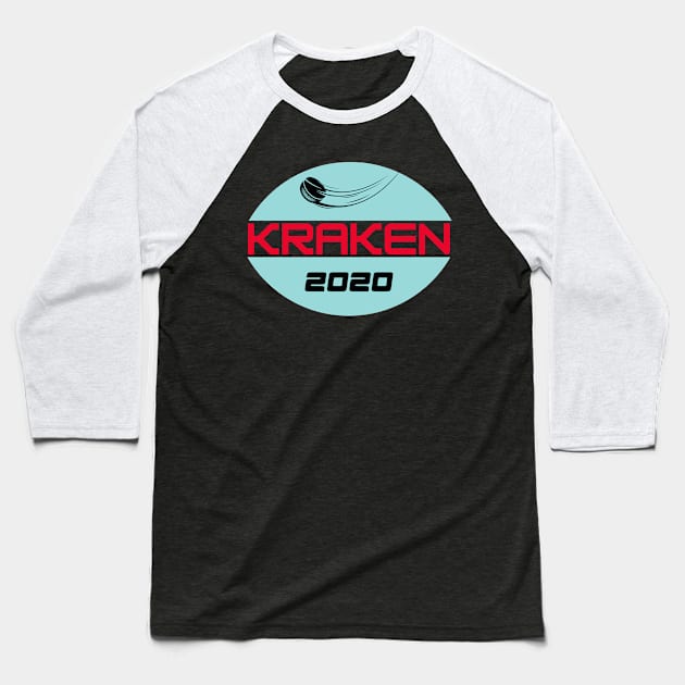 Kraken Hockey 2020 Baseball T-Shirt by Ruffeli